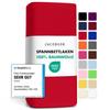 Jacobson Jersey Fitted Sheet Cotton (140x200-160x200 cm, Red) view 1