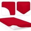 Jacobson Jersey Fitted Sheet Cotton (140x200-160x200 cm, Red) view 2